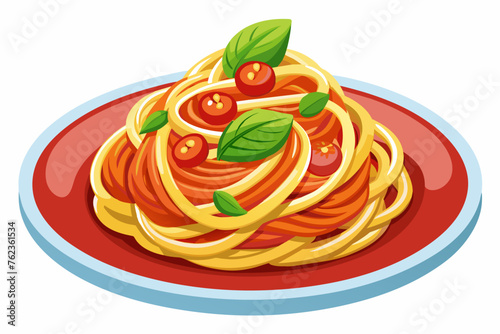spaghetti vector illustration