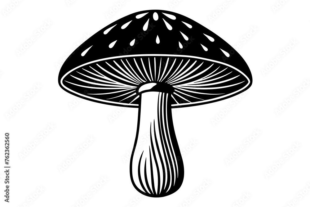 mushroom silhouette vector illustration mushroom silhouette vector illustration