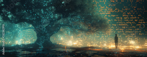 The tree of AI's digital data flow 