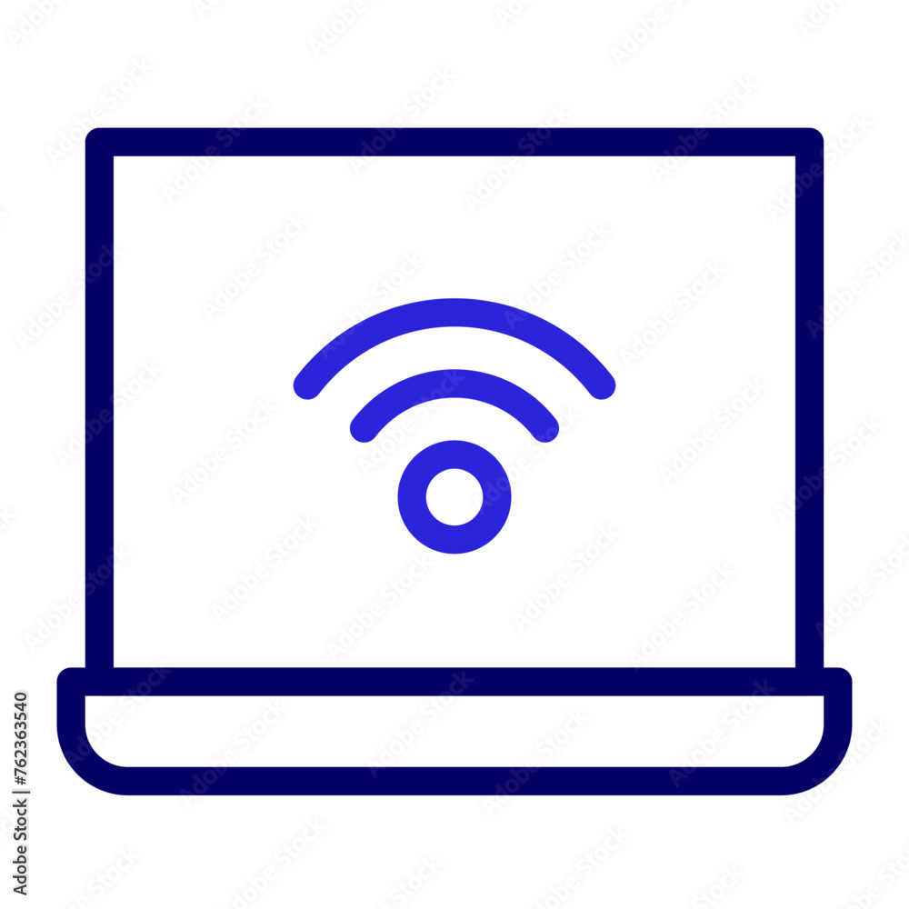 This is the Laptop icon from the gadget icon collection with an Outline color style This is the Laptop icon from the gadget icon collection with an Outline color style