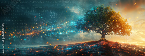 The tree of AI's digital data flow 