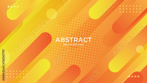 Abstract orange background with geometric overlay layer background. Modern template design for covers, brochures, web and banner