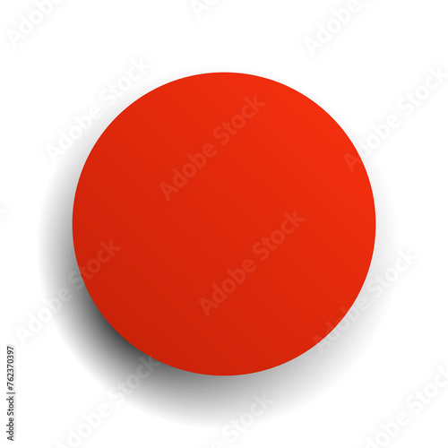 Free Download Circle red paper and shadow. Decoration design - GFXLoad