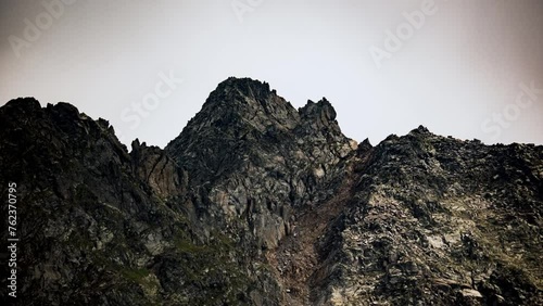 Timelpase of a rocky peak on Italian alps - Infinite Loop (ID: 762370795)