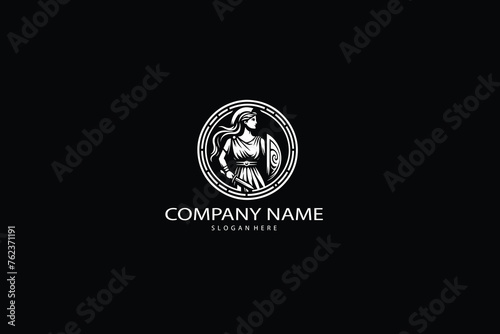 Athena goddess vector for logo or design.