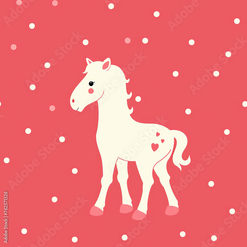Horse Pattern Tile for seamless backgrounds and for filling surfaces  ai generated
