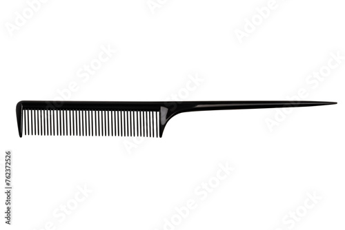 Barber comb on empty background photo