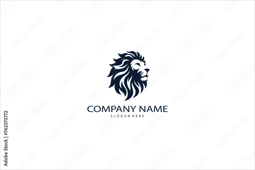 Elegant lion head logo Elegant lion head logo