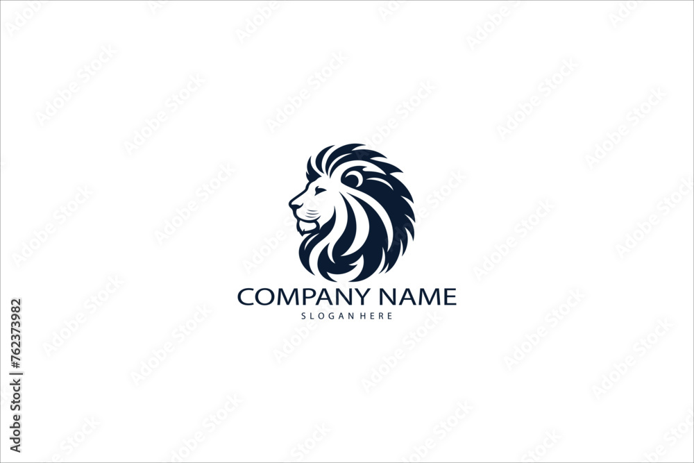 Fototapeta premium Elegant lion head logo