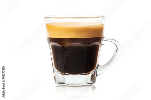 Cup of Espresso isolated on white background 