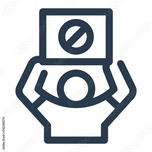 Protest Activism Vector Icon Illustration