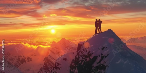 HD Mountain Summit Sunrise
