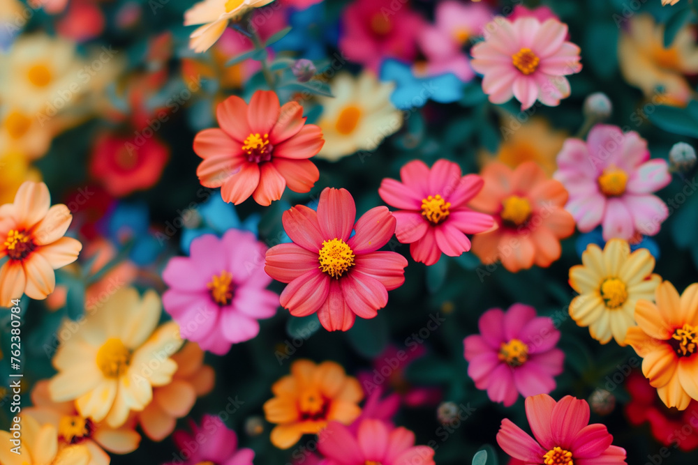 An image full of colorful and beautiful flowers, abstract flowers wallpaper concept, Top view of colorful spring flowers seamless pattern, Seamless pattern of colorful flowers, floral greeting card An image full of colorful and beautiful flowers, abstract flowers wallpaper concept, Top view of colorful spring flowers seamless pattern, Seamless pattern of colorful flowers, floral greeting card