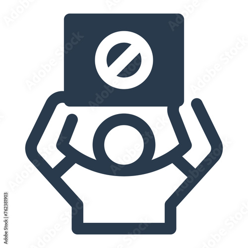 Protest Activism Vector Icon Illustration