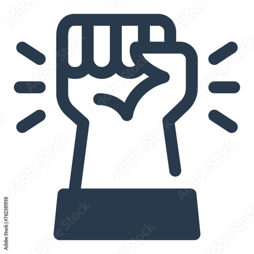 Fist of Solidarity Vector Icon Illustration