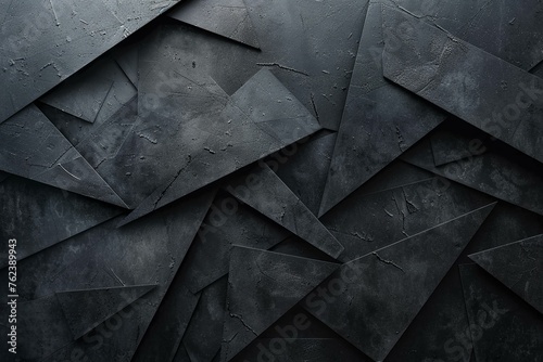 Stark, high-contrast geometric shapes on a pure black background for dramatic introductions