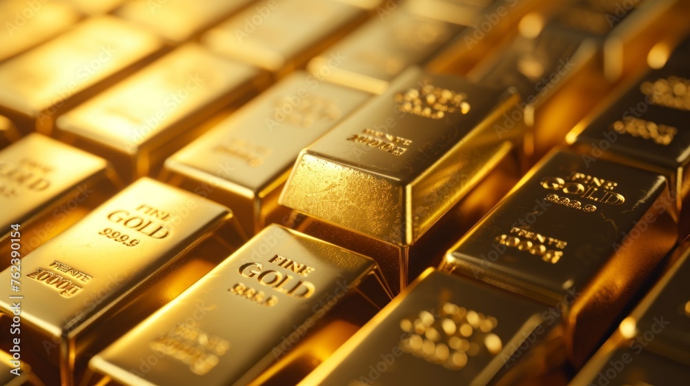 stack of high quality gold bars,federal reserve,financial concepts and financial crisis,investments stack of high quality gold bars,federal reserve,financial concepts and financial crisis,investments