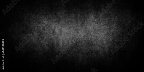 Black cement concrete with distressed and grunge,Modern and geometric design with grunge texture,Black dark concrete wall background,wall textured background with vignetting.