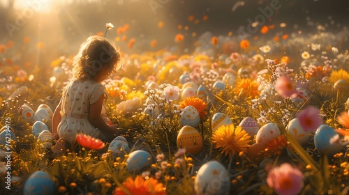Hidden eggs among blooms: A real springtime treasure hunt.