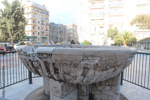 View of St. Dimitri Church and its garden from different angles.
Thessaloniki Greece photo