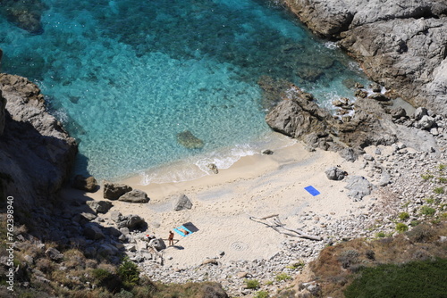 Fototapeta Naklejka Na Ścianę i Meble -  sea and sand capo vaticano, calabria, italy
