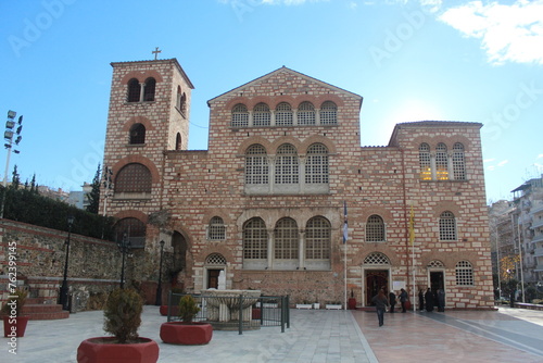 View of St. Dimitri Church and its garden from different angles.
Thessaloniki Greece photo