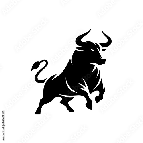 Bull logo  Signifies strength  resilience  and determination  embodying power and vitality