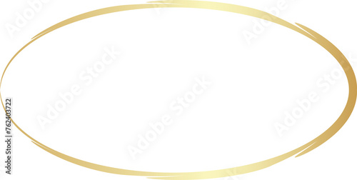 Gold oval grunge frames. Luxury design