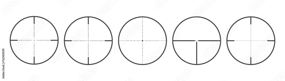 sniper scope. vector image on white background
