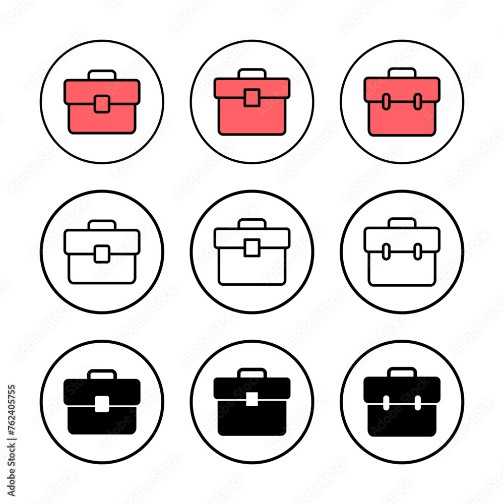 Briefcase icon vector illustration. suitcase sign and symbol. luggage symbol.
