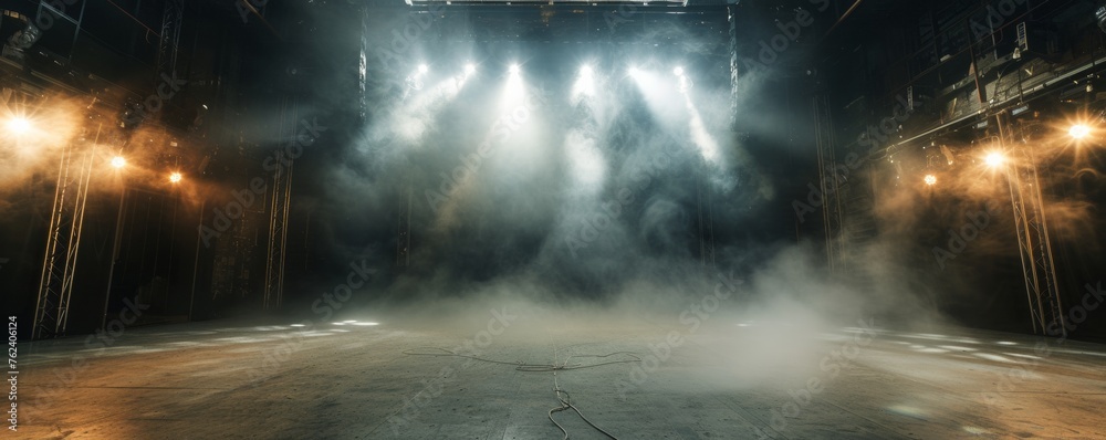 Illuminated Stage With Lights