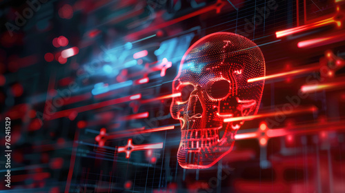 Digital Reapers: Decrypting Cyber Attacks with Skull Symbolism