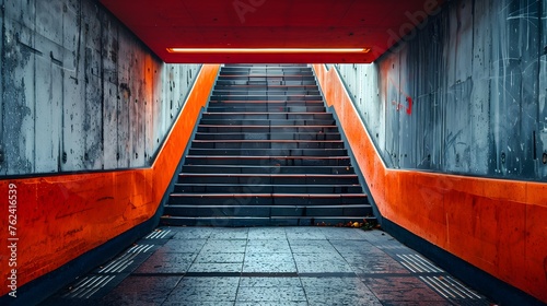 stairs of a metro