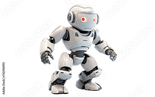 Robot Asimo Isolated on Transparent background.