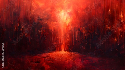 abstract red hell art  © Davy