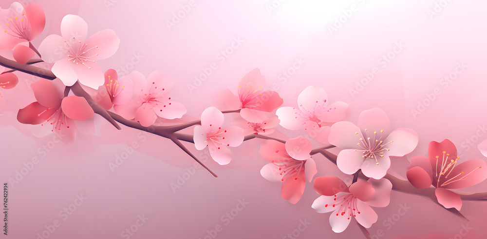 Pink cherry blossom background - Sakura background