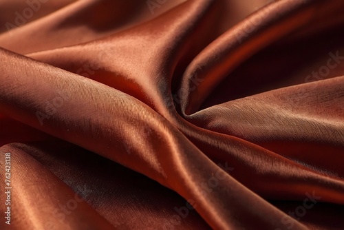 smooth and luxurious light orange silk fabric texture