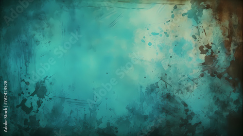 Green abstract painting background