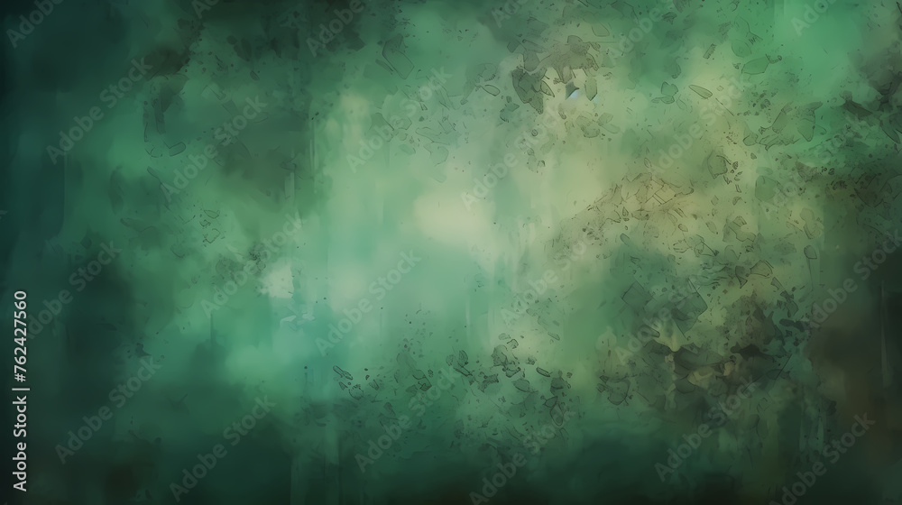 Green abstract painting background