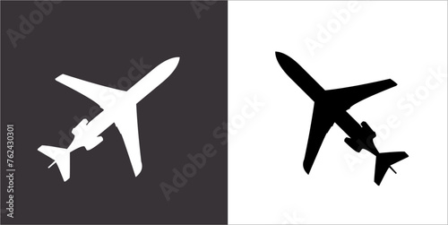 Illustration vector graphics of aircraft identification icon