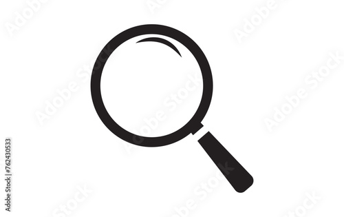 search icon button - magnifying glass loupe sign symbol, magnifier icon photo
