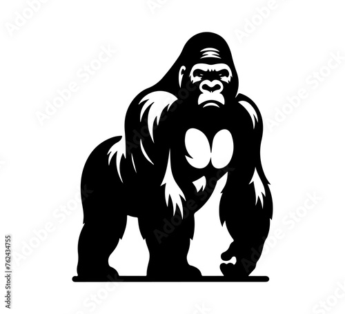 Mountain gorilla vintage illustration vector
