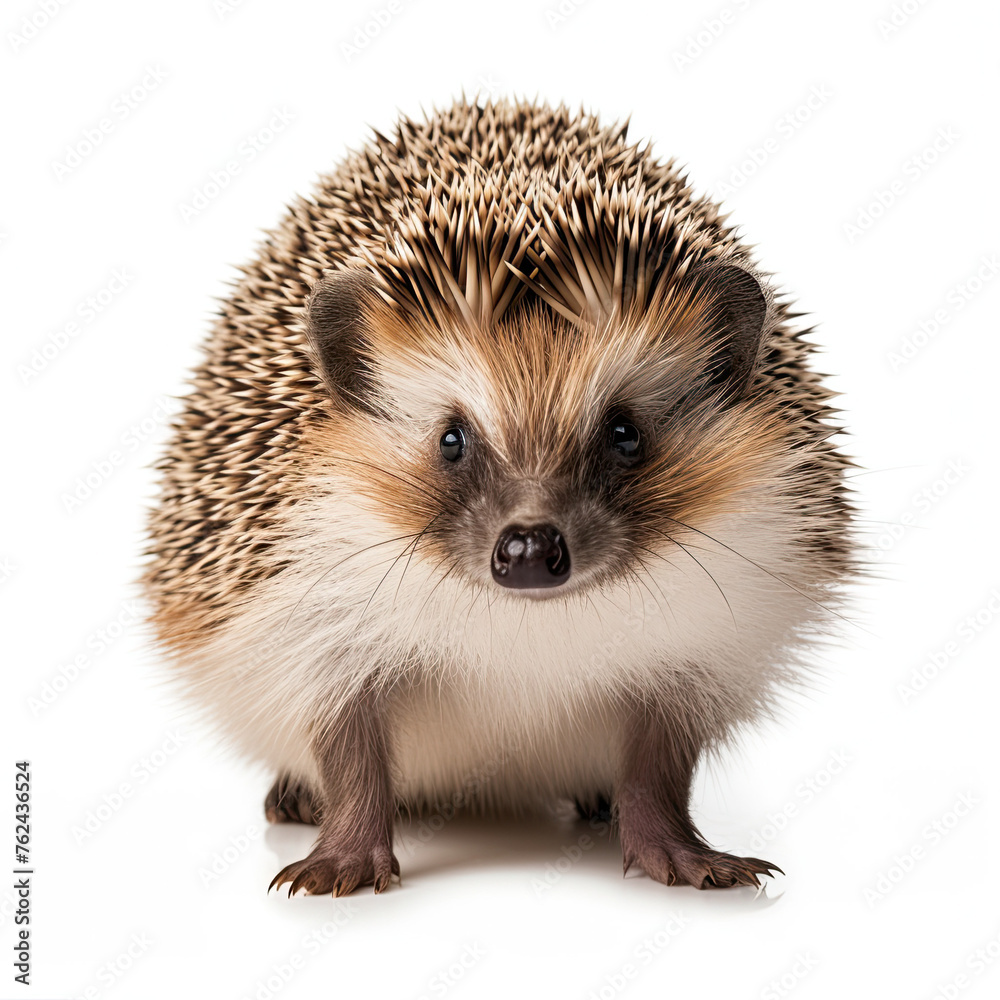Obraz premium Hedgehog isolated on white background