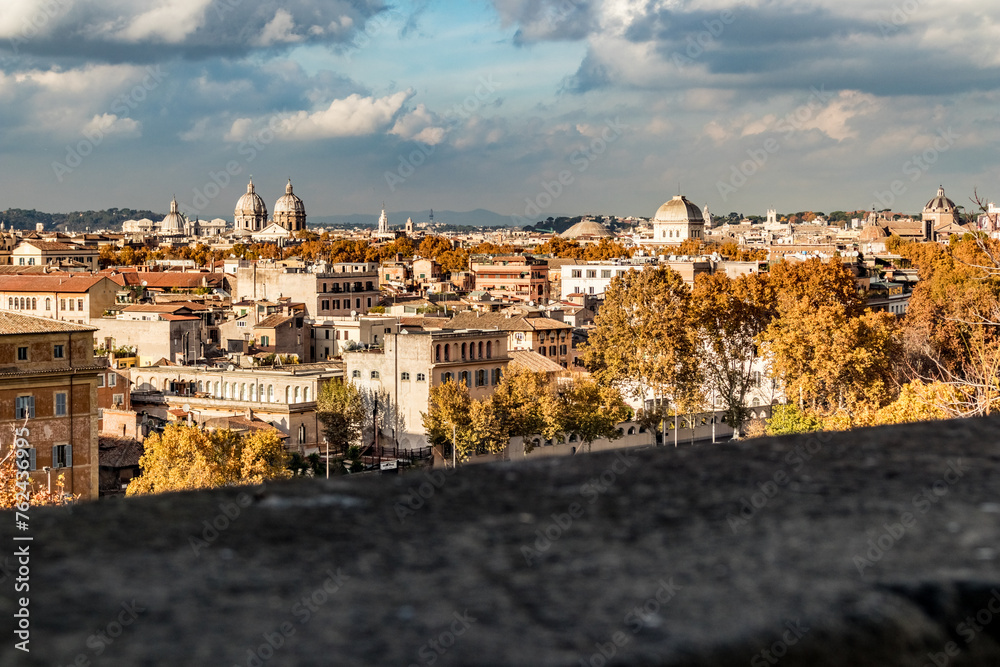 Rome, capital city of Italy as seen from the Orange Garden