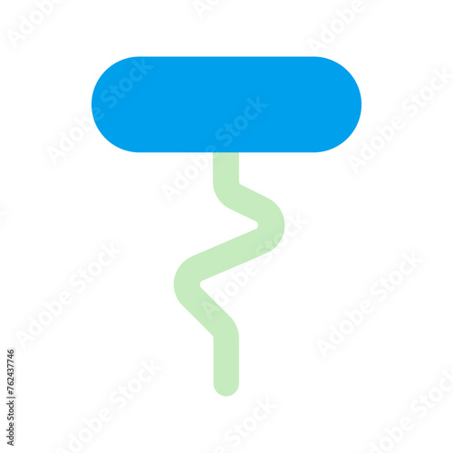 corkscrew duo tone icon