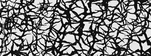 Gothic Branch Texture Vector Design. Grunge Background.