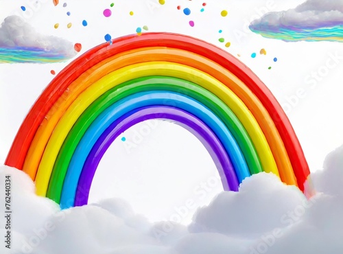 3d rainbow illustration rendering design