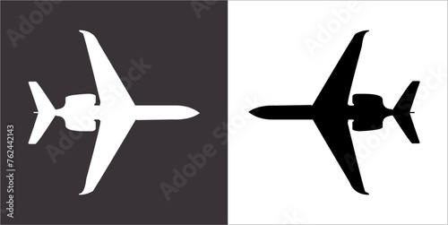Illustration vector graphics of aircraft identification icon
