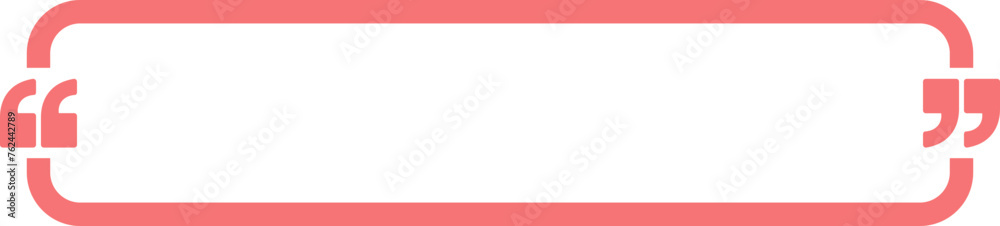 Quote frame stroke outline template. Text in bracket, citation empty speech bubble, quote bubble. Quote frame stroke outline template. Text in bracket, citation empty speech bubble, quote bubble.