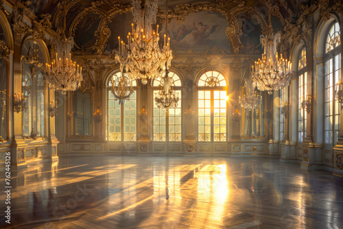 The Ballroom rococo royal National Palace.